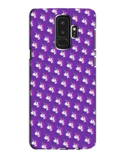 Чехол для Samsung Galaxy S9 Plus (G965) с картинкой «Единороги на фиолетовом»