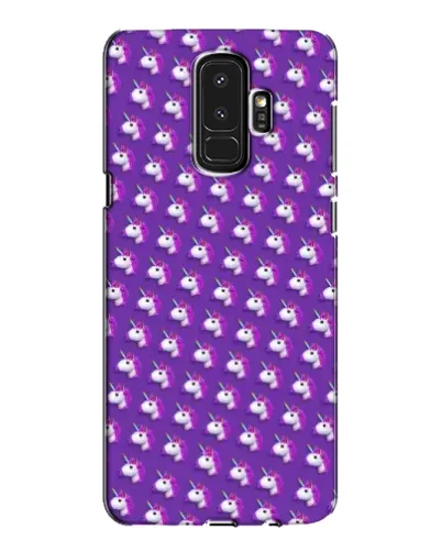 Чехол для Samsung Galaxy S9 Plus (G965) с картинкой «Единороги на фиолетовом»