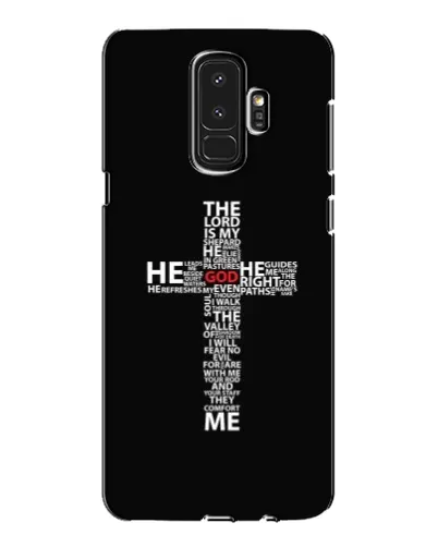 Чехол для Samsung Galaxy S9 Plus (G965) с картинкой «Текстовый крест» Чехол для Samsung Galaxy S9 Plus (G965) с картинкой «Текстовый крест»