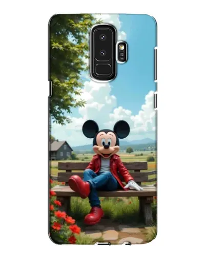 Чехол для Samsung Galaxy S9 Plus (G965) с картинкой «Микки на скамейке»