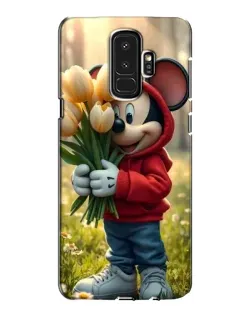 Чехол для Samsung Galaxy S9 Plus (G965) с картинкой «Микки с тюльпанами»