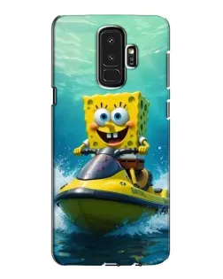 Чехол для Samsung Galaxy S9 Plus (G965) с картинкой «Спанч Боб на гидроцикле»