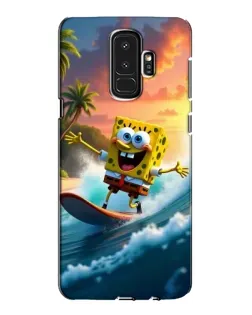 Чехол для Samsung Galaxy S9 Plus (G965) с картинкой «Губка Боб серфингист»