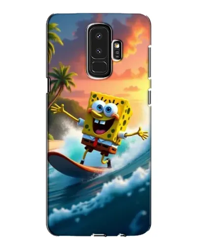 Чехол для Samsung Galaxy S9 Plus (G965) с картинкой «Губка Боб серфингист»