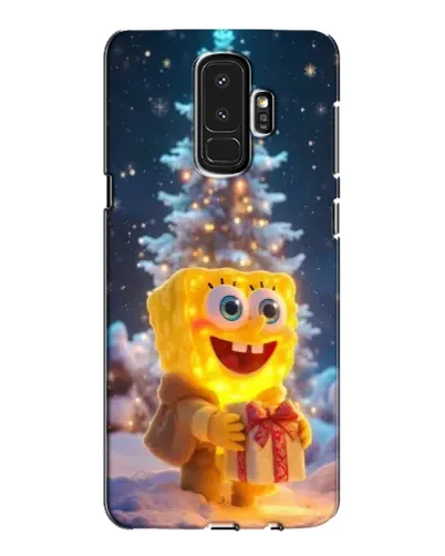 Чехол для Samsung Galaxy S9 Plus (G965) с картинкой «Рождественский Спанч Боб»