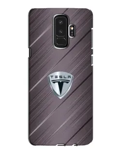 Чехол для Samsung Galaxy S9 Plus (G965) с картинкой «Металлическая текстура Tesla»
