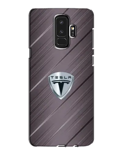 Чехол для Samsung Galaxy S9 Plus (G965) с картинкой «Металлическая текстура Tesla»