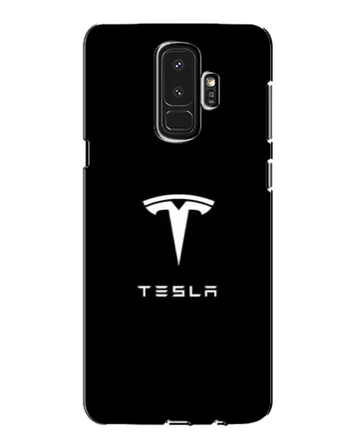 Чехол для Samsung Galaxy S9 Plus (G965) с картинкой «Tesla White Logo»