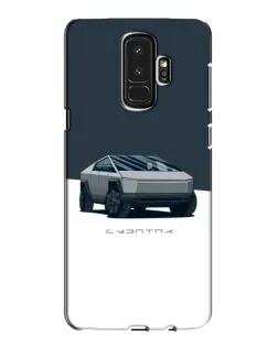 Чехол для Samsung Galaxy S9 Plus (G965) с картинкой «Серебристый Cybertruck Tesla»