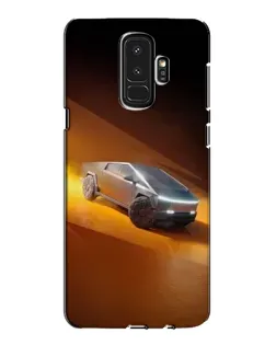 Чехол для Samsung Galaxy S9 Plus (G965) с картинкой «Cybertruck в пустыне»