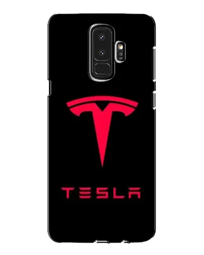 Чехол для Samsung Galaxy S9 Plus (G965) с картинкой «Tesla Red Logo»