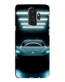 Чехол для Samsung Galaxy S9 Plus (G965) с картинкой «Tesla в неоне»
