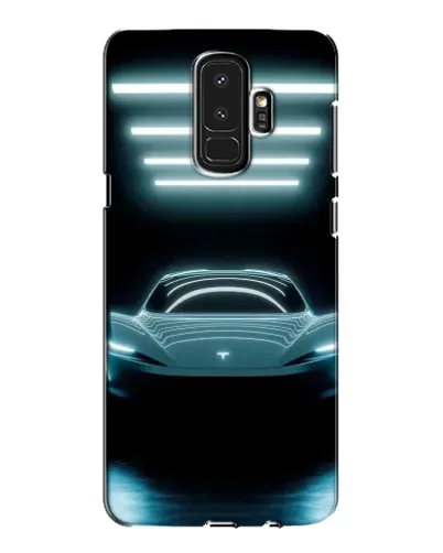 Чехол для Samsung Galaxy S9 Plus (G965) с картинкой «Tesla в неоне»