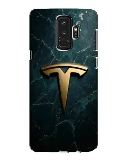 Чехол для Samsung Galaxy S9 Plus (G965) с картинкой «Мраморная Tesla Gold»