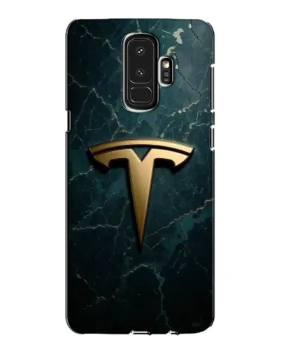 Чехол для Samsung Galaxy S9 Plus (G965) с картинкой «Мраморная Tesla Gold»