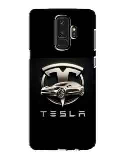 Чехол для Samsung Galaxy S9 Plus (G965) с картинкой «Tesla — серебристое авто»