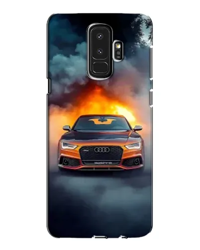 Чехол для Samsung Galaxy S9 Plus (G965) с картинкой «Audi в огненном дыму»