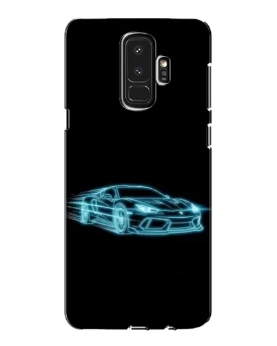 Чехол для Samsung Galaxy S9 Plus (G965) с картинкой «Неоновый контур Lamborghini»