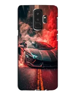 Чехол для Samsung Galaxy S9 Plus (G965) с картинкой «Lamborghini красный дым»