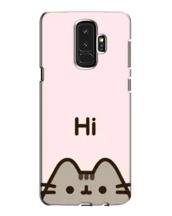Чехол для Samsung Galaxy S9 Plus (G965) с картинкой «Пушин говорит Hi»
