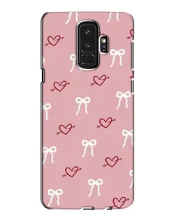 Чехол для Samsung Galaxy S9 Plus (G965) с картинкой «Сердца и банты»