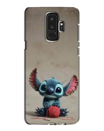 Чехол для Samsung Galaxy S9 Plus (G965) с картинкой «Стич на коричневом фоне»