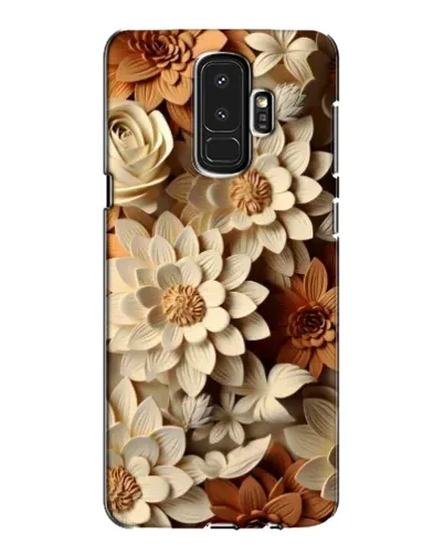 Чохол для Samsung Galaxy S9 Plus (G965) з картинкою «Бежевий флористичний декор»
