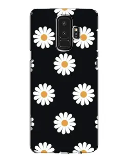Чохол для Samsung Galaxy S9 Plus (G965) з картинкою «Ромашки на чорному»