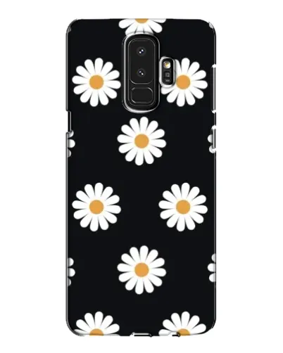 Чохол для Samsung Galaxy S9 Plus (G965) з картинкою «Ромашки на чорному»