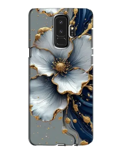 Чехол для Samsung Galaxy S9 Plus (G965) с картинкой «Белый цветок и золотой флюид» Чехол для Samsung Galaxy S9 Plus (G965) с картинкой «Белый цветок и золотой флюид»
