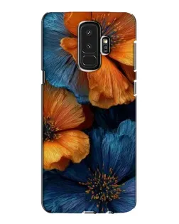 Чохол для Samsung Galaxy S9 Plus (G965) з картинкою «Яскрава синьо-помаранчева флора»