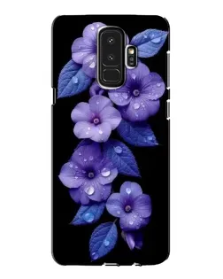 Чохол для Samsung Galaxy S9 Plus (G965) з картинкою «Фіолетові квіти з росою»