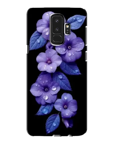 Чохол для Samsung Galaxy S9 Plus (G965) з картинкою «Фіолетові квіти з росою»