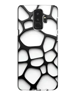 Чехол для Samsung Galaxy S9 Plus (G965) с картинкой «Белая объемная сетка»