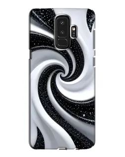 Чехол для Samsung Galaxy S9 Plus (G965) с картинкой «Черно-белая спираль»