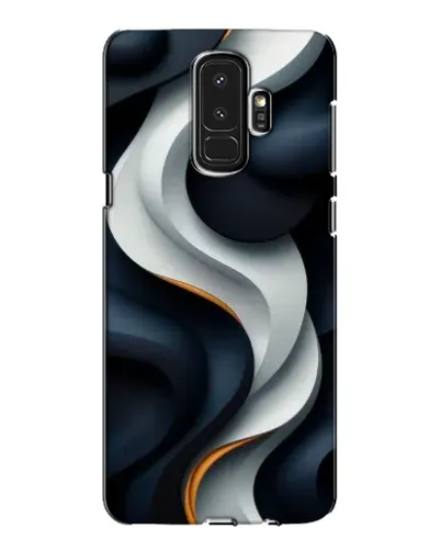 Чехол для Samsung Galaxy S9 Plus (G965) с картинкой «Объемные черно-белые ленты» Чехол для Samsung Galaxy S9 Plus (G965) с картинкой «Объемные черно-белые ленты»