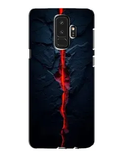 Чехол для Samsung Galaxy S9 Plus (G965) с картинкой «Kрасная лавовая трещина»
