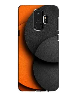 Чехол для Samsung Galaxy S9 Plus (G965) с картинкой «Геометрия оранжевых кругов»