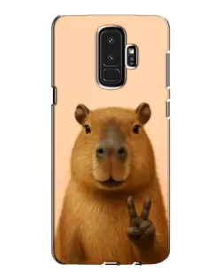 Чехол для Samsung Galaxy S9 Plus (G965) с картинкой «Капибара виктория»