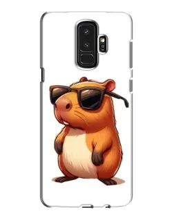 Чехол для Samsung Galaxy S9 Plus (G965) с картинкой «Капибара в очках»