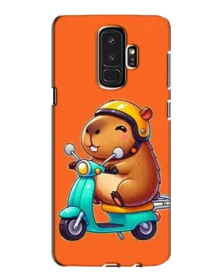 Чехол для Samsung Galaxy S9 Plus (G965) с картинкой «Капибара на скутере»