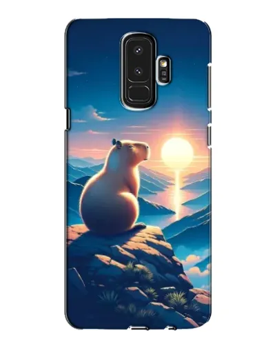 Чехол для Samsung Galaxy S9 Plus (G965) с картинкой «Закат солнца с капибарой» Чехол для Samsung Galaxy S9 Plus (G965) с картинкой «Закат солнца с капибарой»