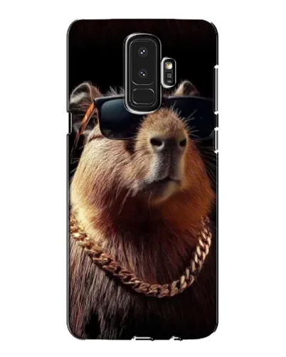 Чехол для Samsung Galaxy S9 Plus (G965) с картинкой «Капибара золотая цепь» Чехол для Samsung Galaxy S9 Plus (G965) с картинкой «Капибара золотая цепь»
