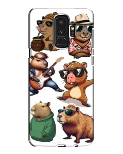 Чехол для Samsung Galaxy S9 Plus (G965) с картинкой «Крутые капибары музыканты»