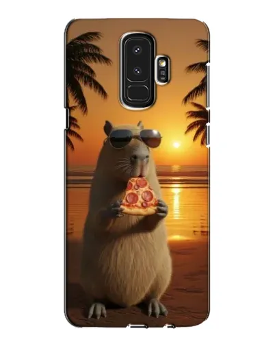 Чехол для Samsung Galaxy S9 Plus (G965) с картинкой «Капибара с пиццей» Чехол для Samsung Galaxy S9 Plus (G965) с картинкой «Капибара с пиццей»