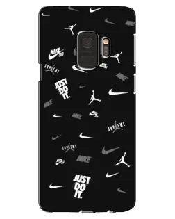 Чохол для Samsung Galaxy S9 (G960) з картинкою «Nike Black Pattern»