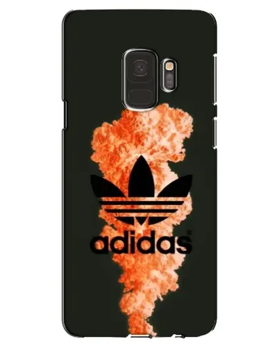 Чехол для Samsung Galaxy S9 (G960) с картинкой «Оранжевый дым Adidas»