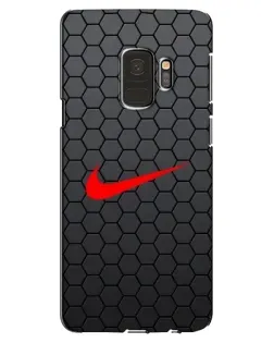 Чохол для Samsung Galaxy S9 (G960) з картинкою «Nike — карбонова сітка»