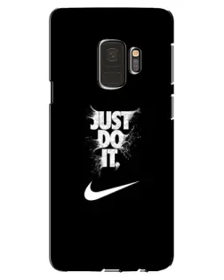 Чехол для Samsung Galaxy S9 (G960) с картинкой «Текстовый принт Nike»