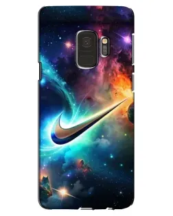 Чехол для Samsung Galaxy S9 (G960) с картинкой «Космический Nike Swoosh»